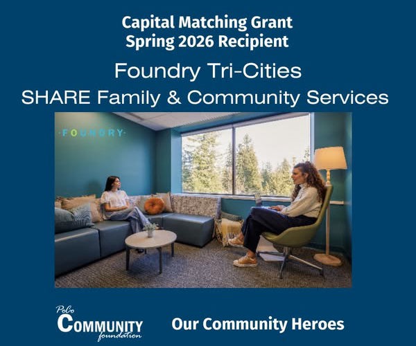 SHARE Family & Community Services (Foundry Tri-Cities) is supported by Port Coquitlam Community Foundation, Community Capital Projects Matching Grant Program