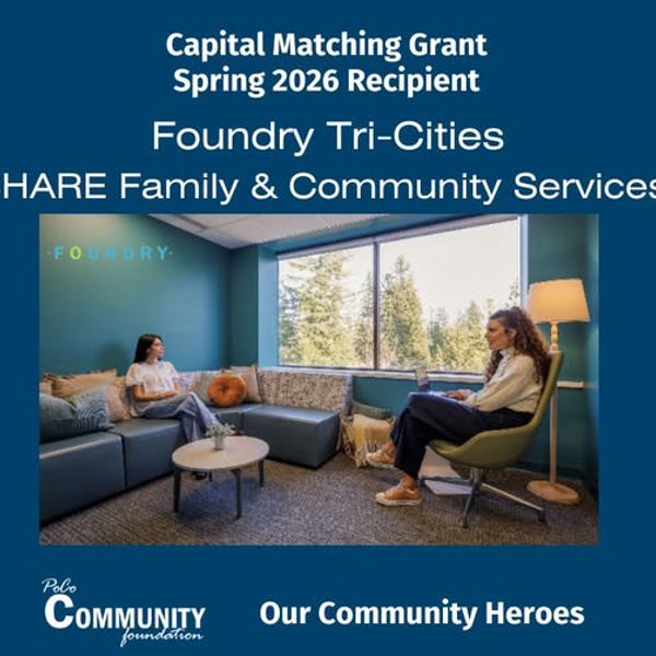 SHARE Family & Community Services (Foundry Tri-Cities) is supported by Port Coquitlam Community Foundation, Community Capital Projects Matching Grant Program