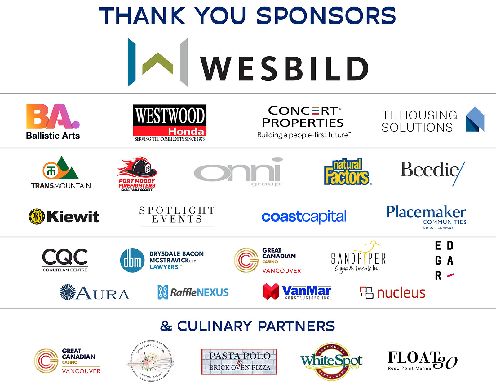 Imagine 2026 - Sponsors