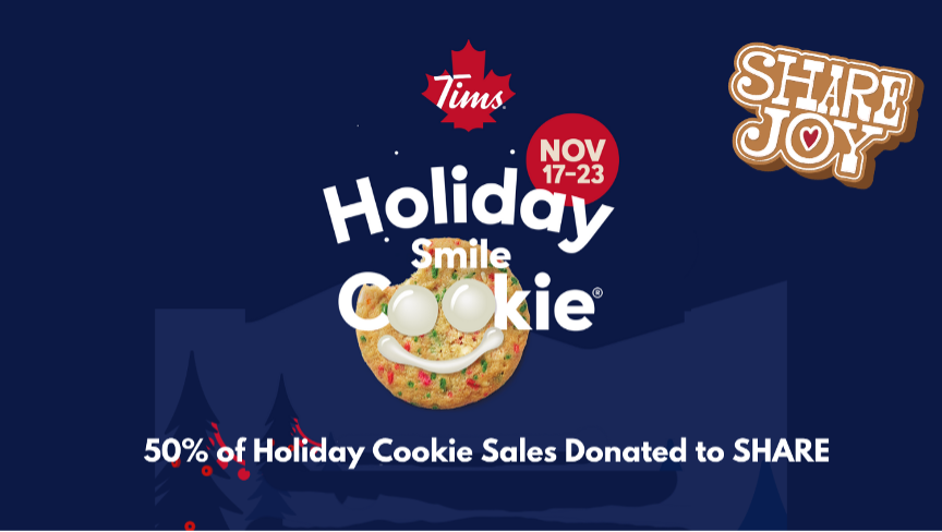 Tims Holiday Smile Cookie 2025