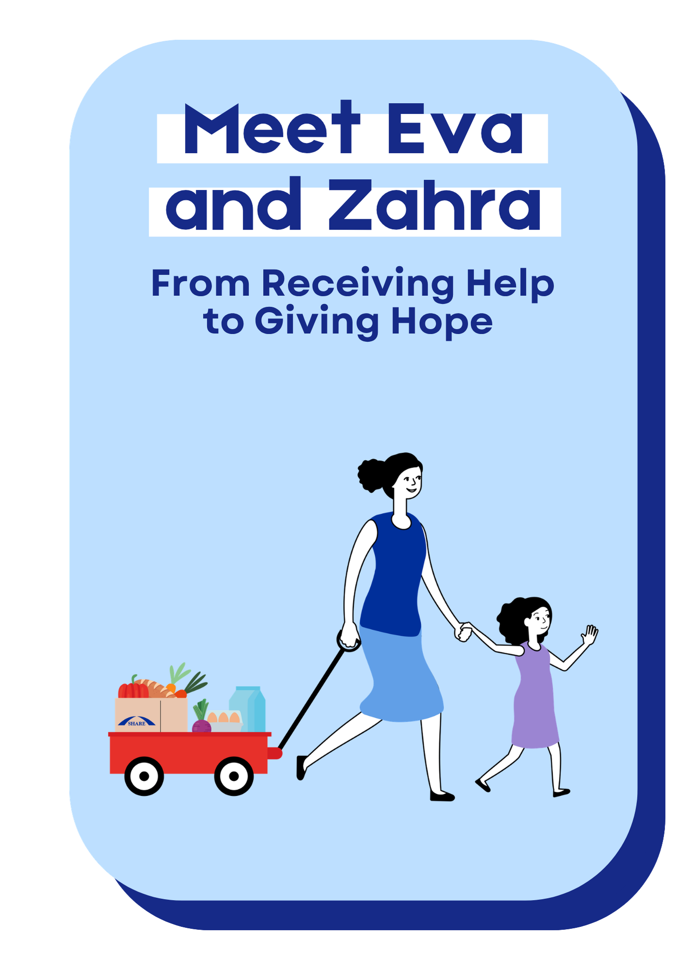 Meet Eva and Zahra. From receiving help to giving hope.