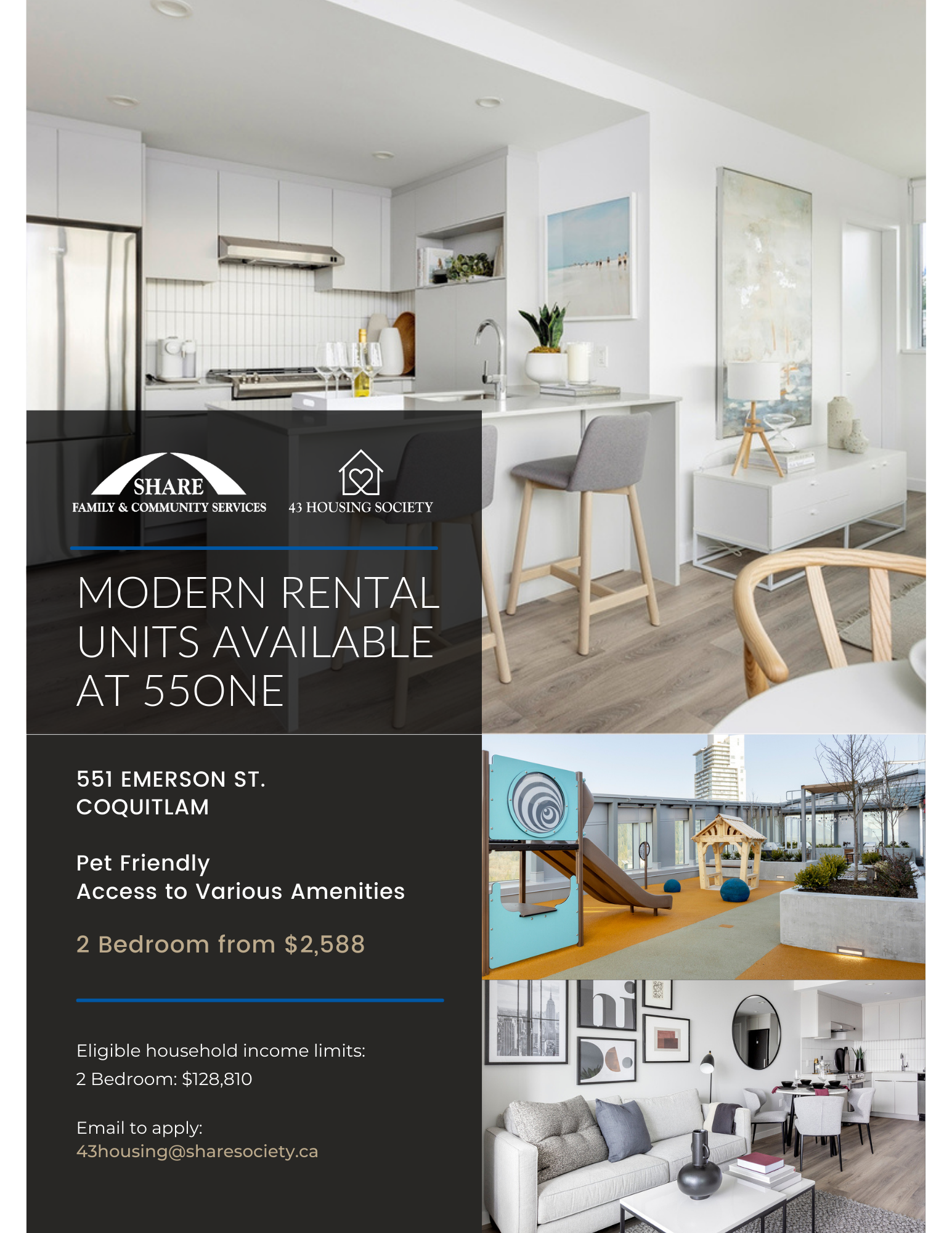 Units Available at 55One Emerson in Coquitlam